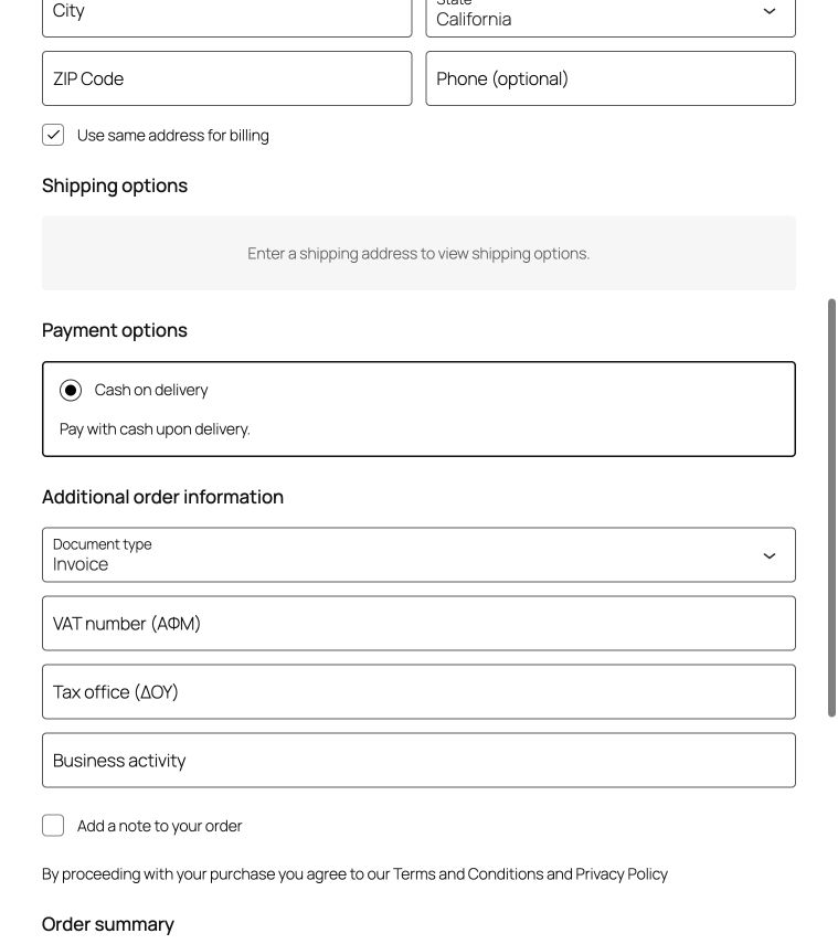 Πεδία τιμολογίου στο WooCommerce Checkout Block
